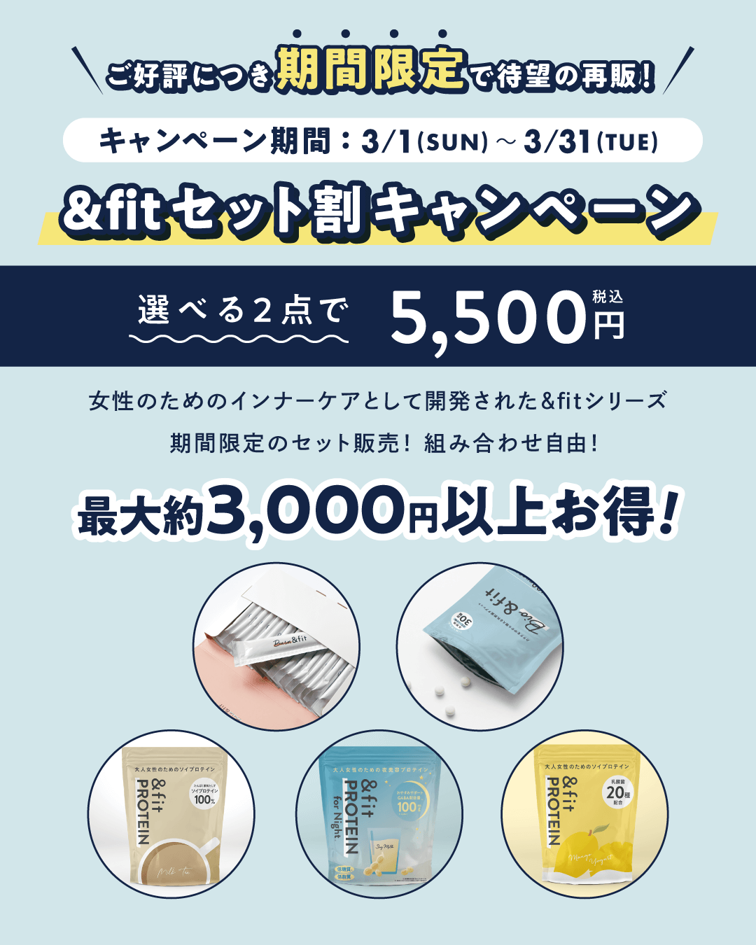 ＆fitセット割キャンペーンのお知らせ