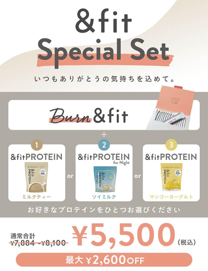 ＆fit Special Set いつもありがとうの気持ちを込めて。
